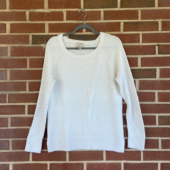 LOFT  White Sweater - Picture 7 of 13